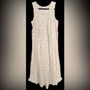 Adonna 100% Cotton Floral Print Nightgown